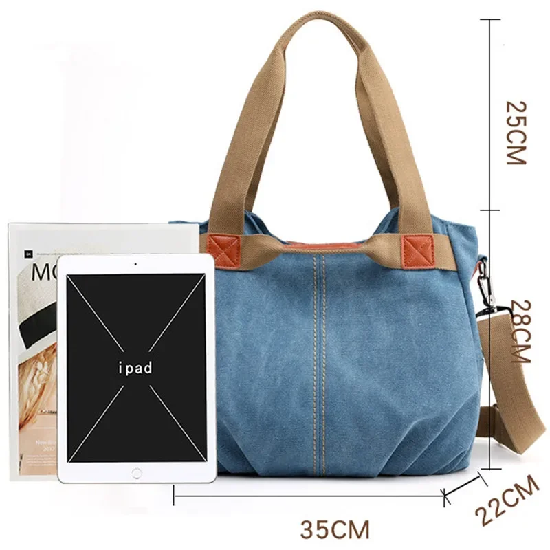 Winter Style Women Canvas Bag Ladies Hand Crossbody Bags For Women High Quality Female Panelled Hobos Shoulder Bag Totes Bolsas