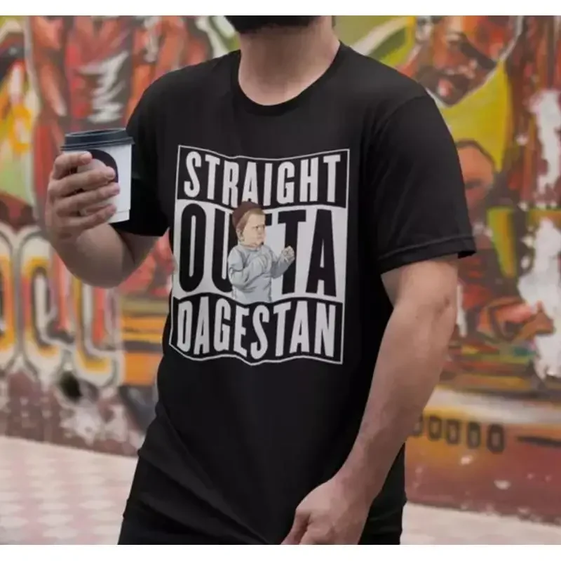 Straight Outta Dagestan Hasbulla Magomedov Funny Parody Vintage Unisex T Shirt
