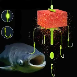 1pcs New Type Hook for Silver Carp and Bighead Carp for Floating Big Head Fish Five Claw Square Bait