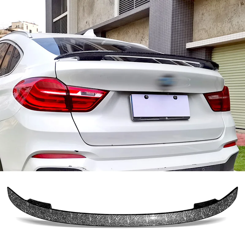 X4 Trunk Spoiler for BMW F26 G02 Forged Texture Car Rear Trunk Wing 2014 - 2021 Type MT ABS Material Refit Accessories