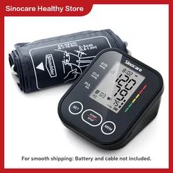 Sinocare Blood Pressure Monitor Digital Upper Arm Blood Pressure Measuring Device 22-42 Long Cuff Home Professional BP Machine
