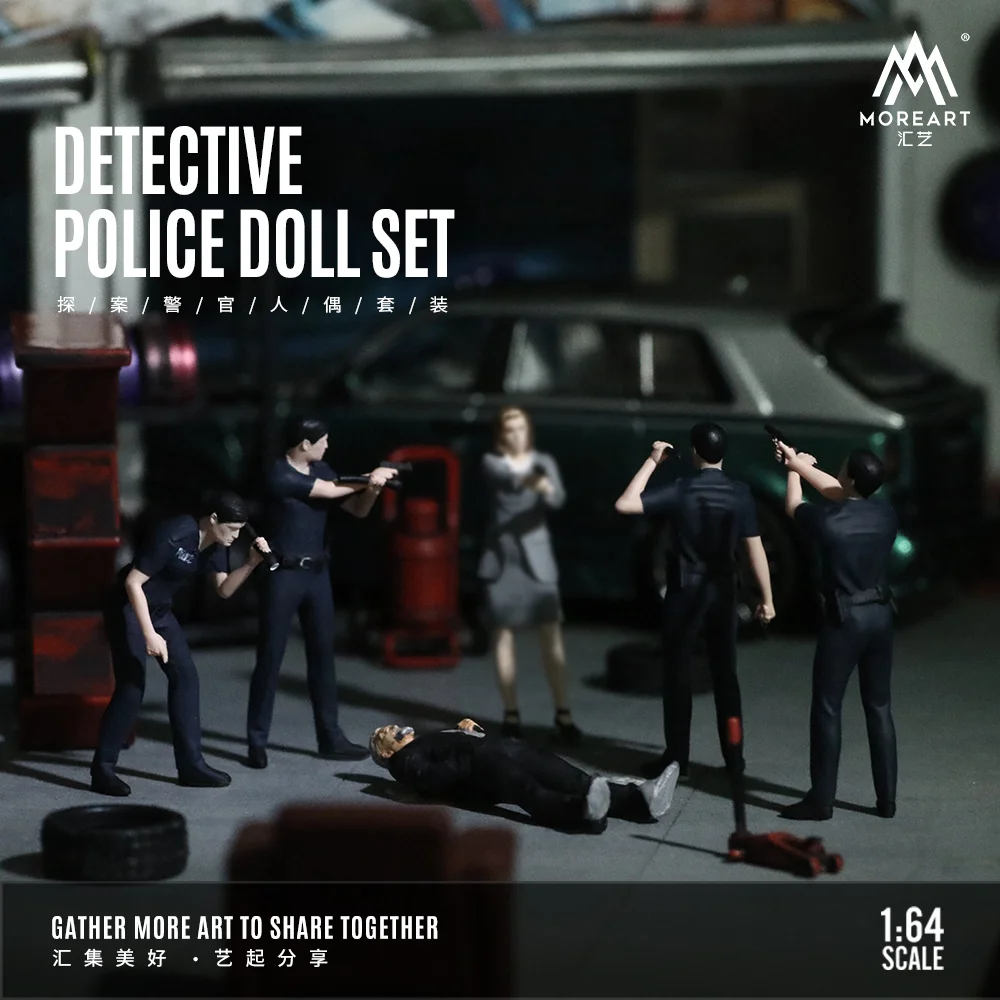 XT SET DI BAMBINI DI POLIZIA DETECTIVE 1:64 Display, collezione e regalo