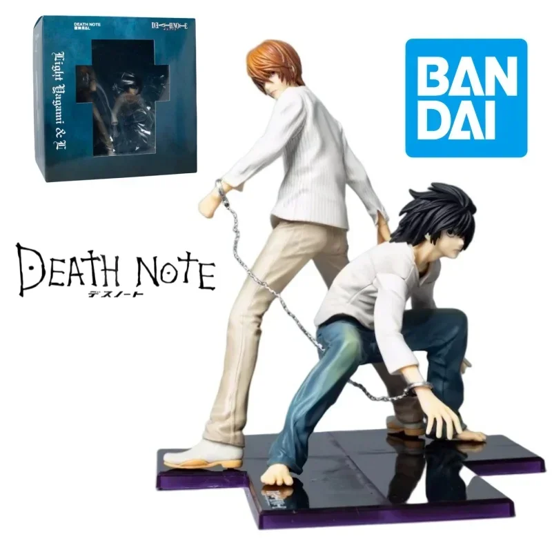 22CM Death Note Night God Moon Ryuzaki personaje de Anime modelo Manga figuras de juguete adorno blanco la figura soportes regalo de vacaciones niños