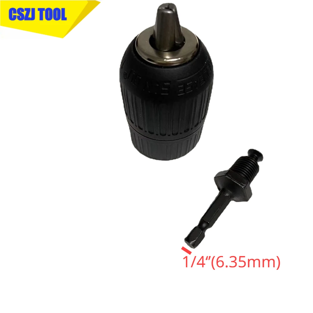 CSZJ Keyless Drilling Chuck 2-13mm Converter 1/2\