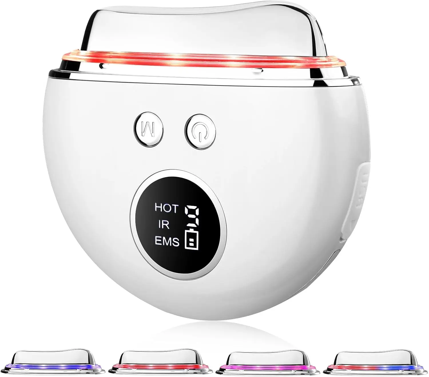 Coltello Elettrico 3-in-1 per Fascia Muscolare con Riscaldamento, Vibrazione e Terapia della Luce per Viso e Corpo, Design Portatile Senza Fili