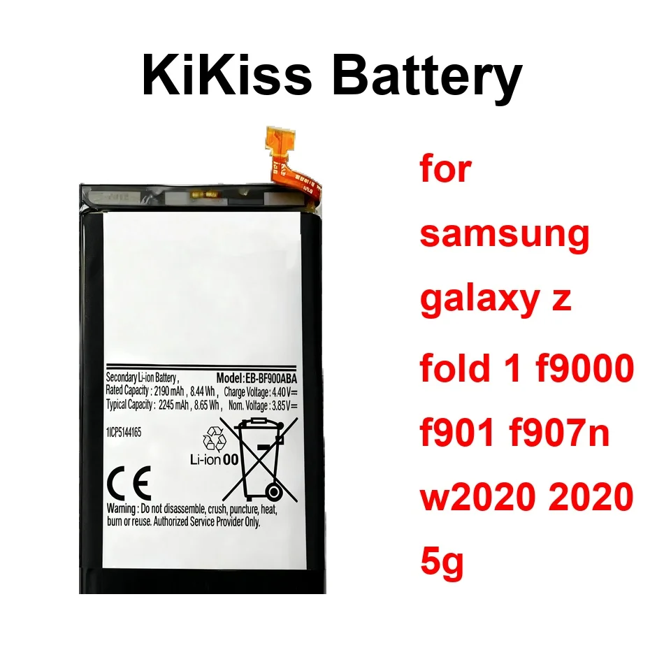 

EB-BF901ABA EB-BF900ABA EB-BF907ABA 2100-2245Mah For Samsung Galaxy Z Fold 1 F9000 F901 F907n W2020 2020 5G Mobile Phone Battery