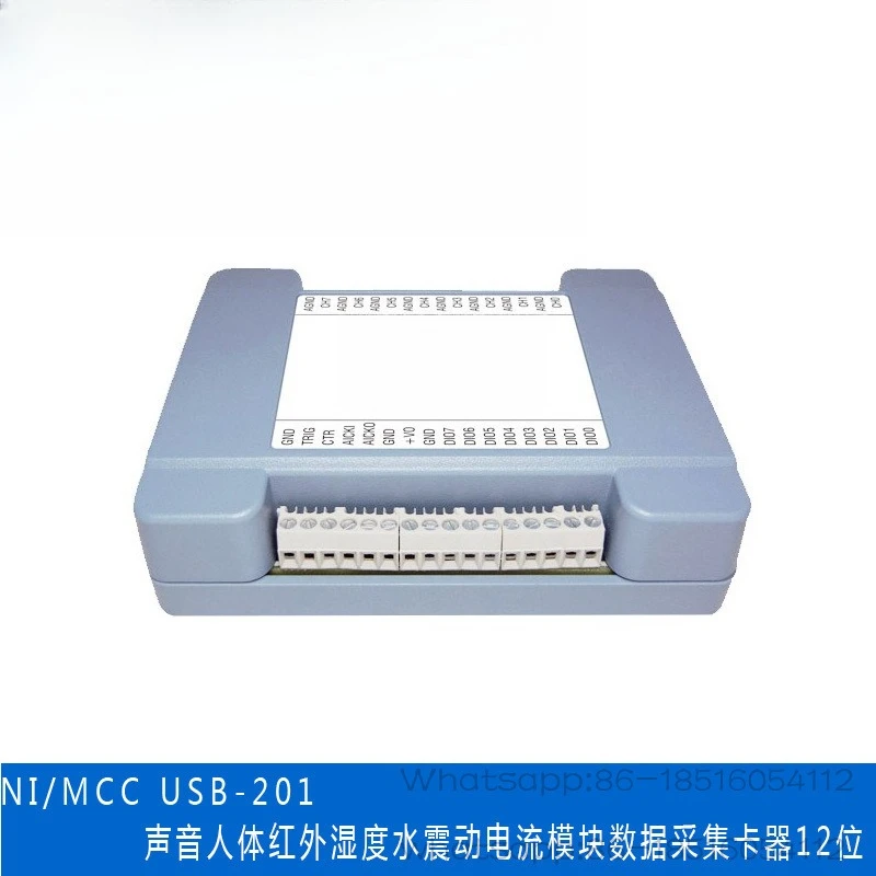 

USB-201 Sound Human Body Infrared Humidity Water Vibration Current Module Data Collection Card 12 Bits
