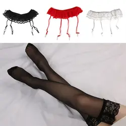 New Leggings Sexy Thigh-Highs Socks+Suspender Garter Belt Lace Top Stockings