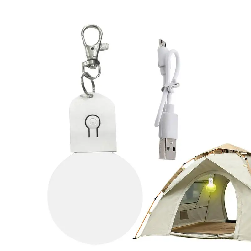 LED Handbag Light Bag Lamp Round Shaped Purse Light with Keychain Outdoor Tools Gifts for Women Mother Friends