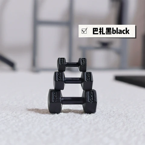 Миниатюрные металлические гантели Snoedoll 1/12 3шт.