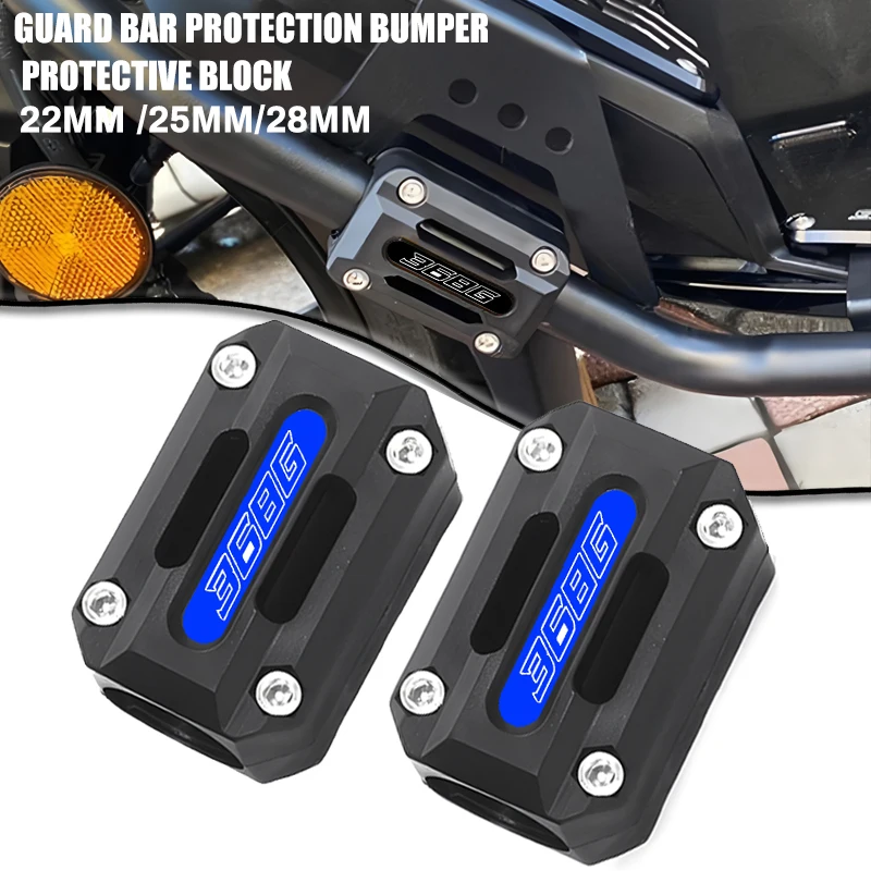 Stoßstange Motor Schutz Schutz Block 25mm Crash Bar Dekorative Block Für ZONTES 368G 368g 368G 2024 2025 Motorrad Zubehör