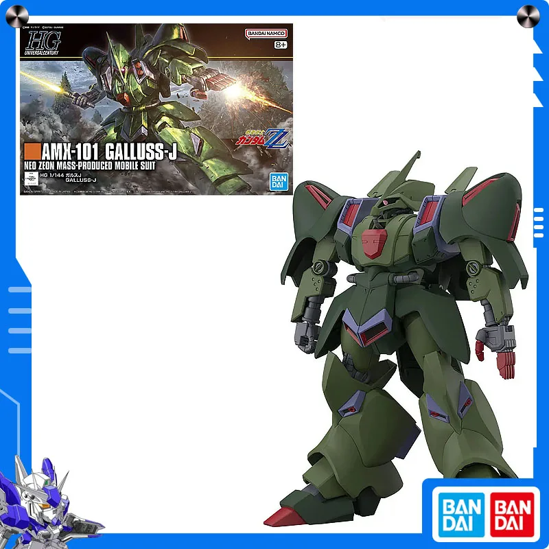 

Original Bandai Gundam ZZ 1/144 HG AMX-101 Gallus-J Anime Action Figure Assembly Model Collect Desktop Ornament Festival Gift