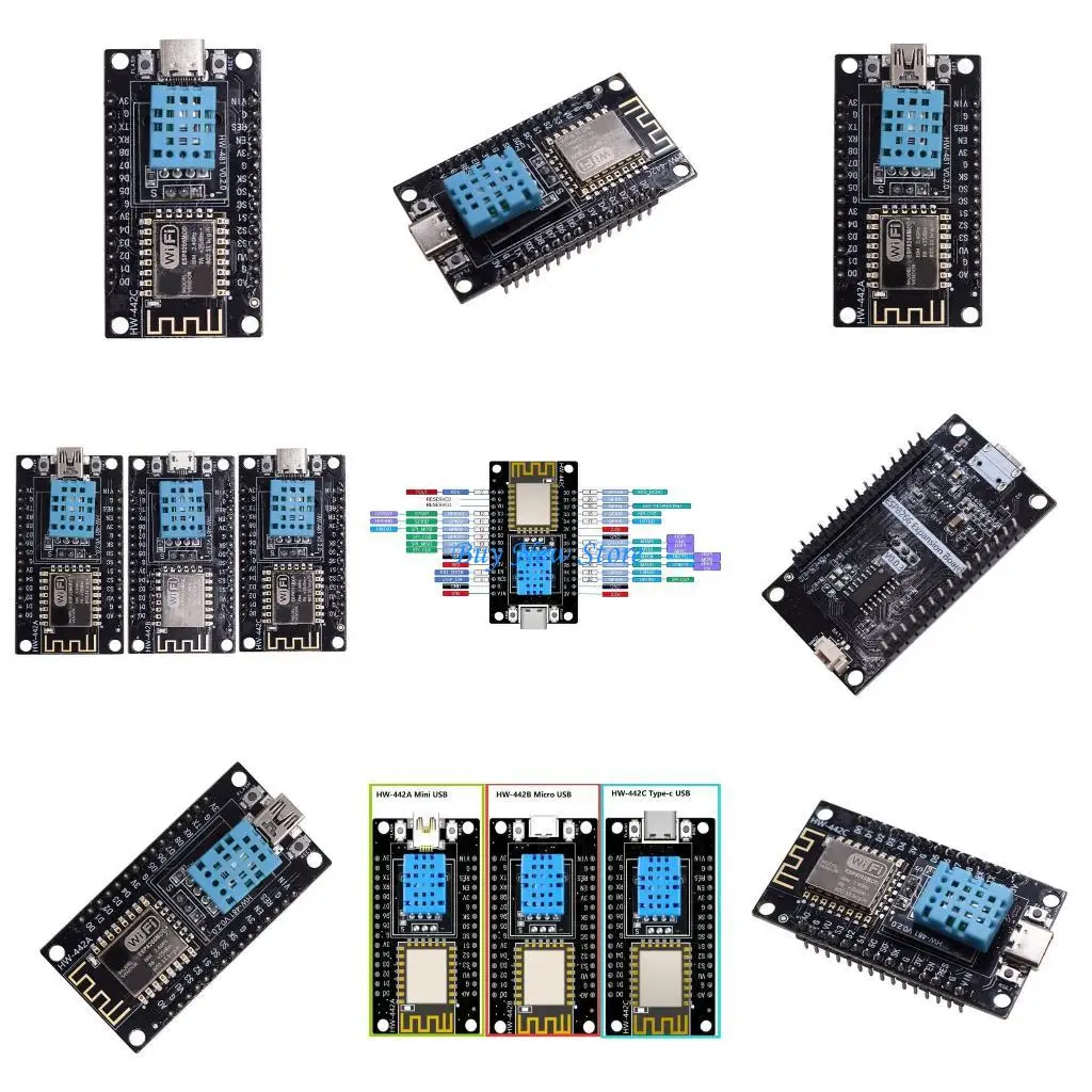 

20CE Advanced ESP8266 CH340 Development Board with Integrated Great for Programming Enthusiasts