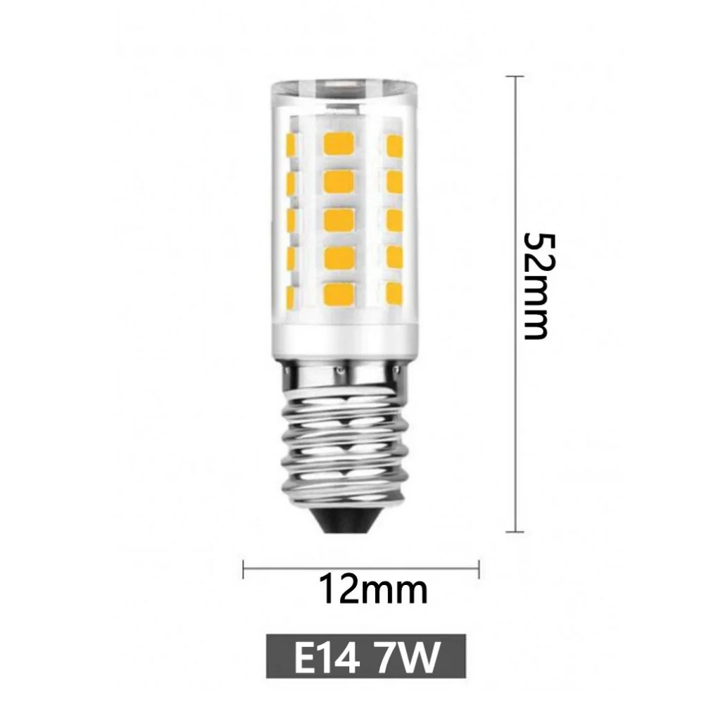 10 قطعة E14 LED مصباح التيار المتناوب 220 فولت 5 واط السيراميك SMD2835 LED لمبة دافئة/باردة الأبيض LED الأضواء استبدال الهالوجين E14 مصباح ليد بالجملة