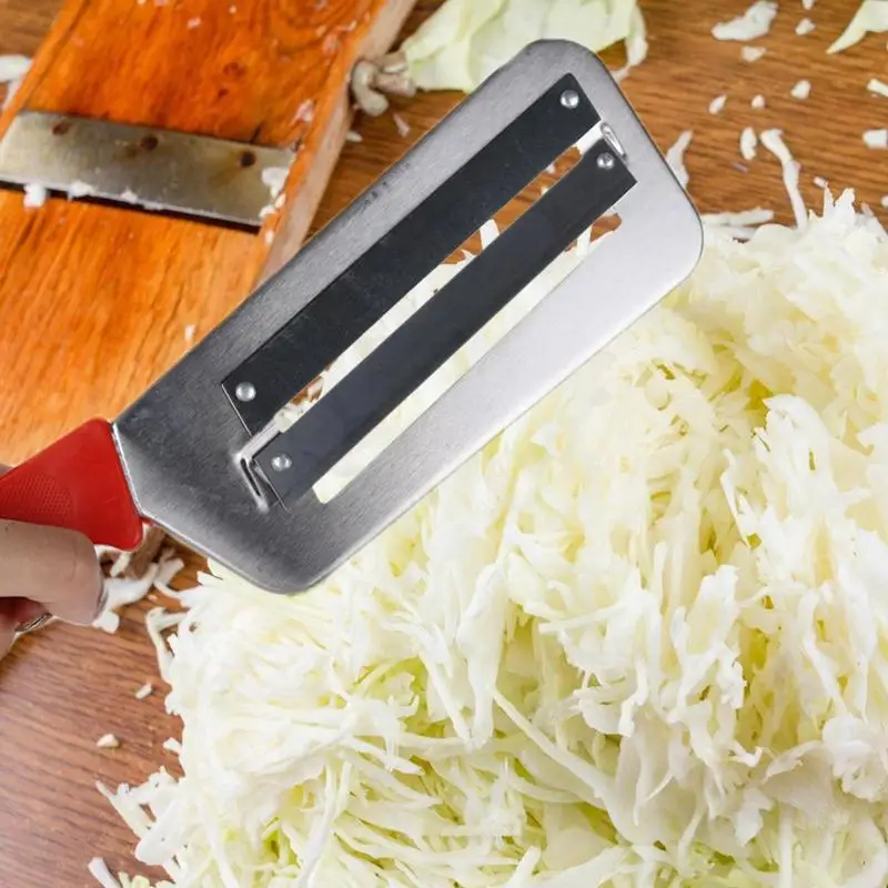 Stainless Steel Cabbage Slicer Vegetables Graters Fruits And Vegetable Peeler With Double Blade Vegetable Shredder Kitchen Tool