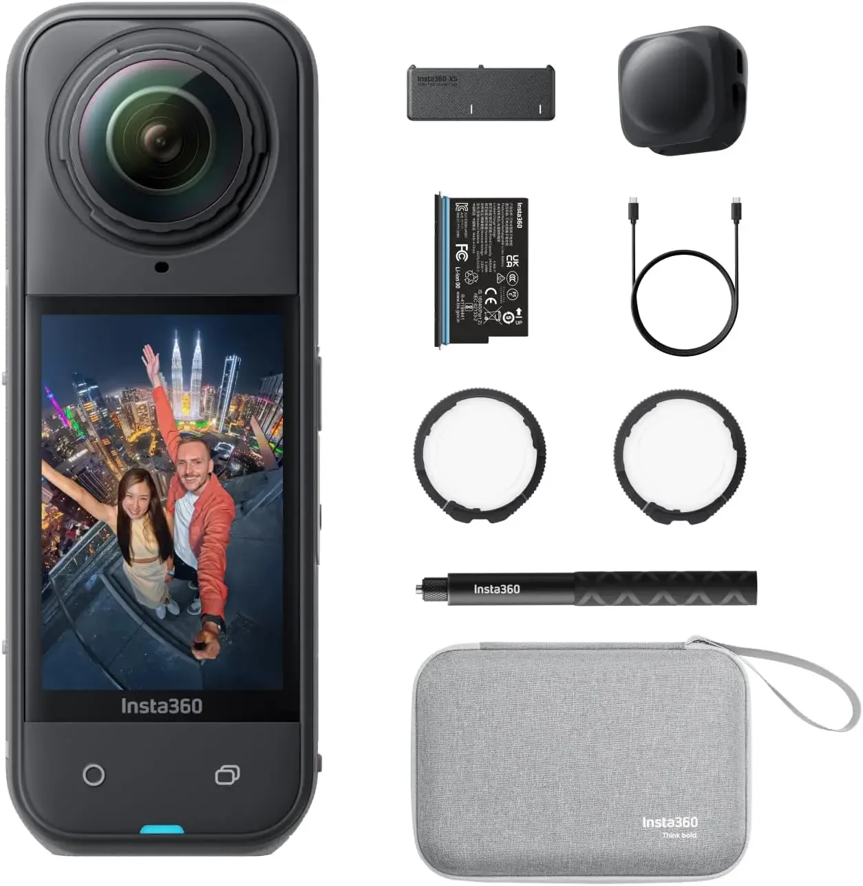 

Leading Low Light, Invisible Selfie Stick Effect, Rugged and Replaceable Lens, 3-Hour Battery, Built-in Wind Guard