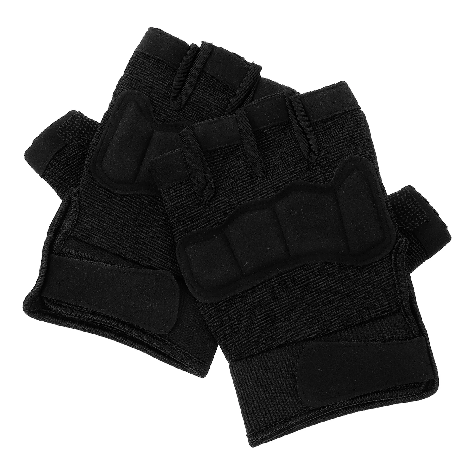

AntiSlip WearResistant Gloves XL Black Pair Riding Fingerless Motorcycle Gloves for Men Women Outdoor Hiking Biking