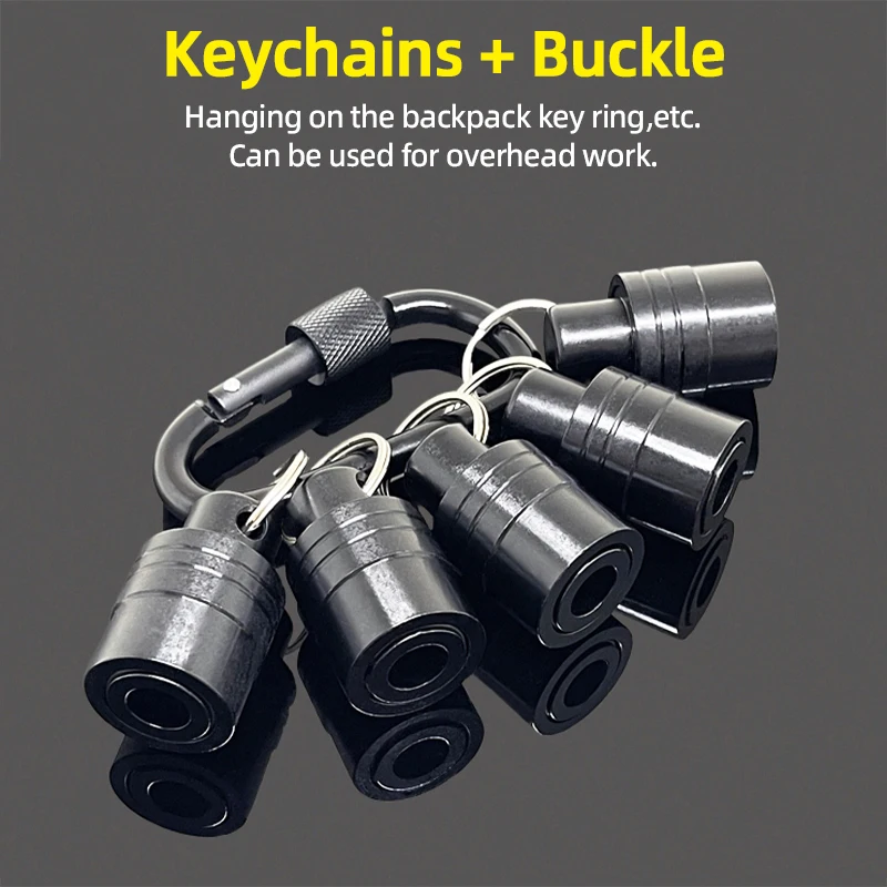 SDS Plus Shank Drill Bit Holder Keychain SDS Shank Adapter Extension Bar Socket Adapter Easy Change Portable Hand-held Holders