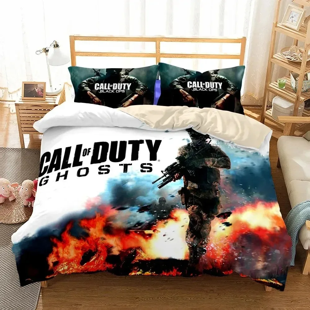 New 3D Print Call-of-duty Bedding Set Single Twin Full Queen King Size Game Shooting Bed Set Adult Kid Bedroom Duvet cover Sets