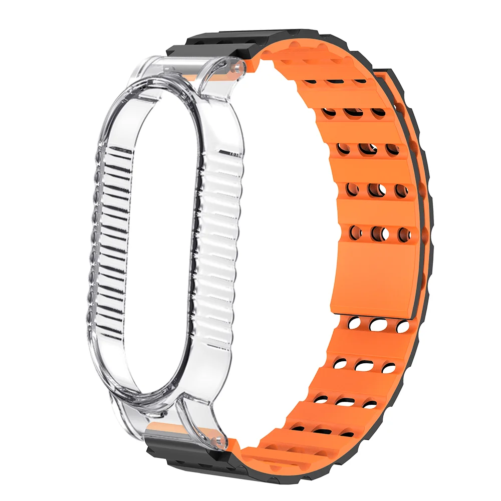 

Sweatproof Sport Magnetic Strap For Xiaomi Band 9 Breathable Air Holes Quick Release Silicone Smartwatch Band Men Women Bracelet