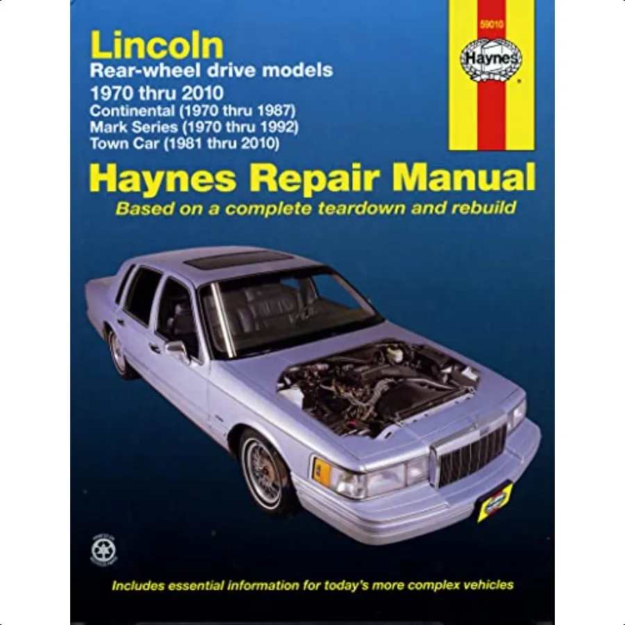 

Lincoln RWD Continental 7087 Mark Series (7092) По руководство по ремонту Haynes (не покрывает модели Versailles V6 o
