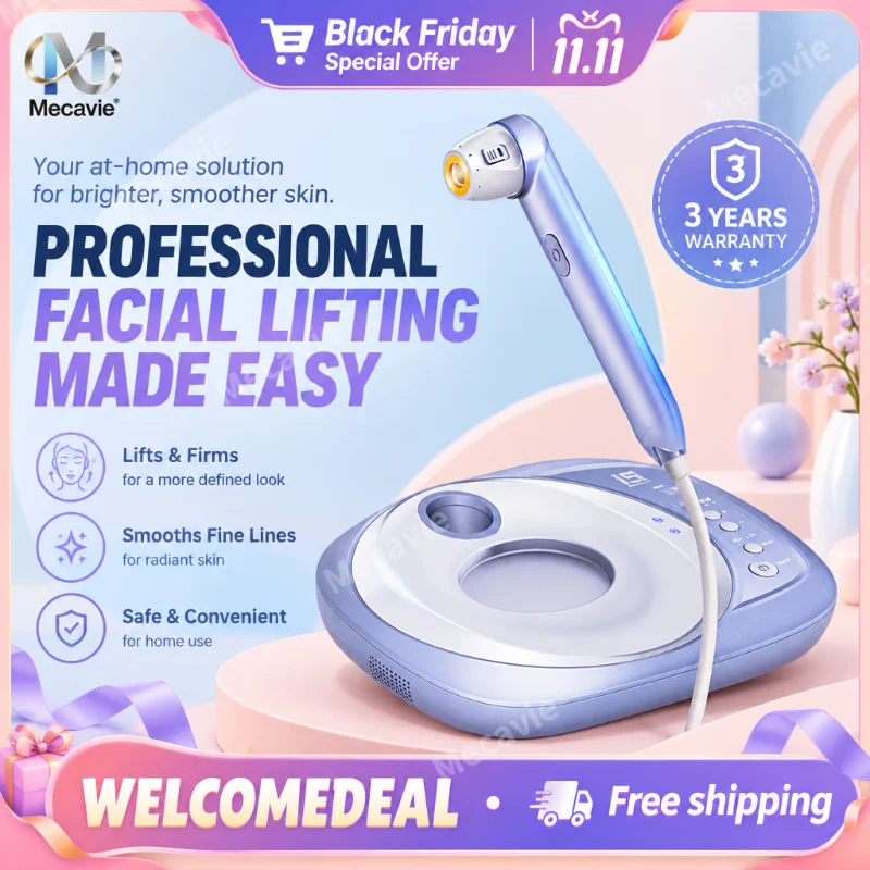 Ultrasound Beauty Gun Device Dual Probes Fractional RF & Import Head Collagen Boost Facial Anti‑Aging Skin Tightening CE Certifi