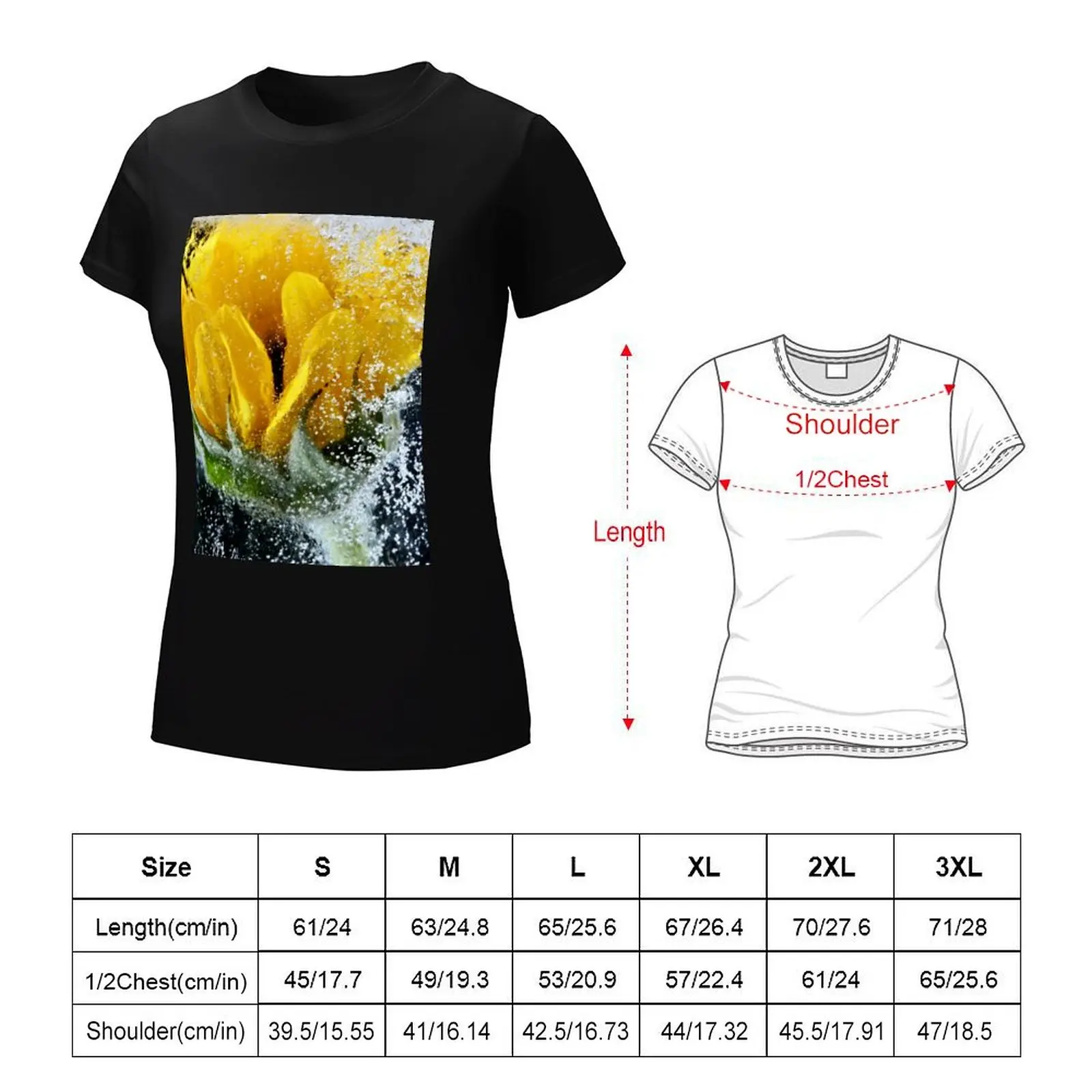 A Bit of Sunshine T-Shirt vintage clothes female tops Womens clothing