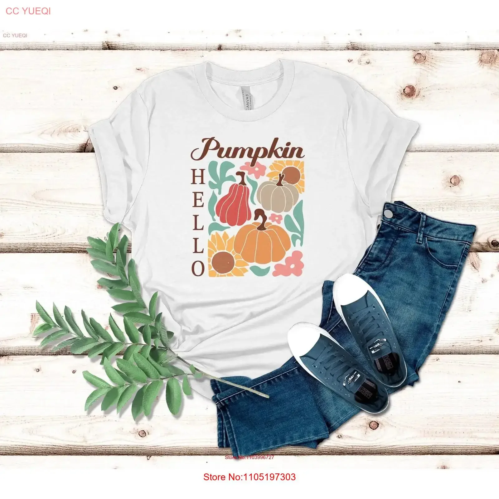

Boho Pumpkin Season T Shirt Thanksgiving Fall s Autumn Cute Halloween For Women vintage Washed streetwear Top For Everyday Wear