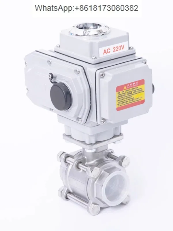 

Electric ball valve Q911F-16P304 stainless steel threaded three piece control and adjustment threaded ball valve DN15-100