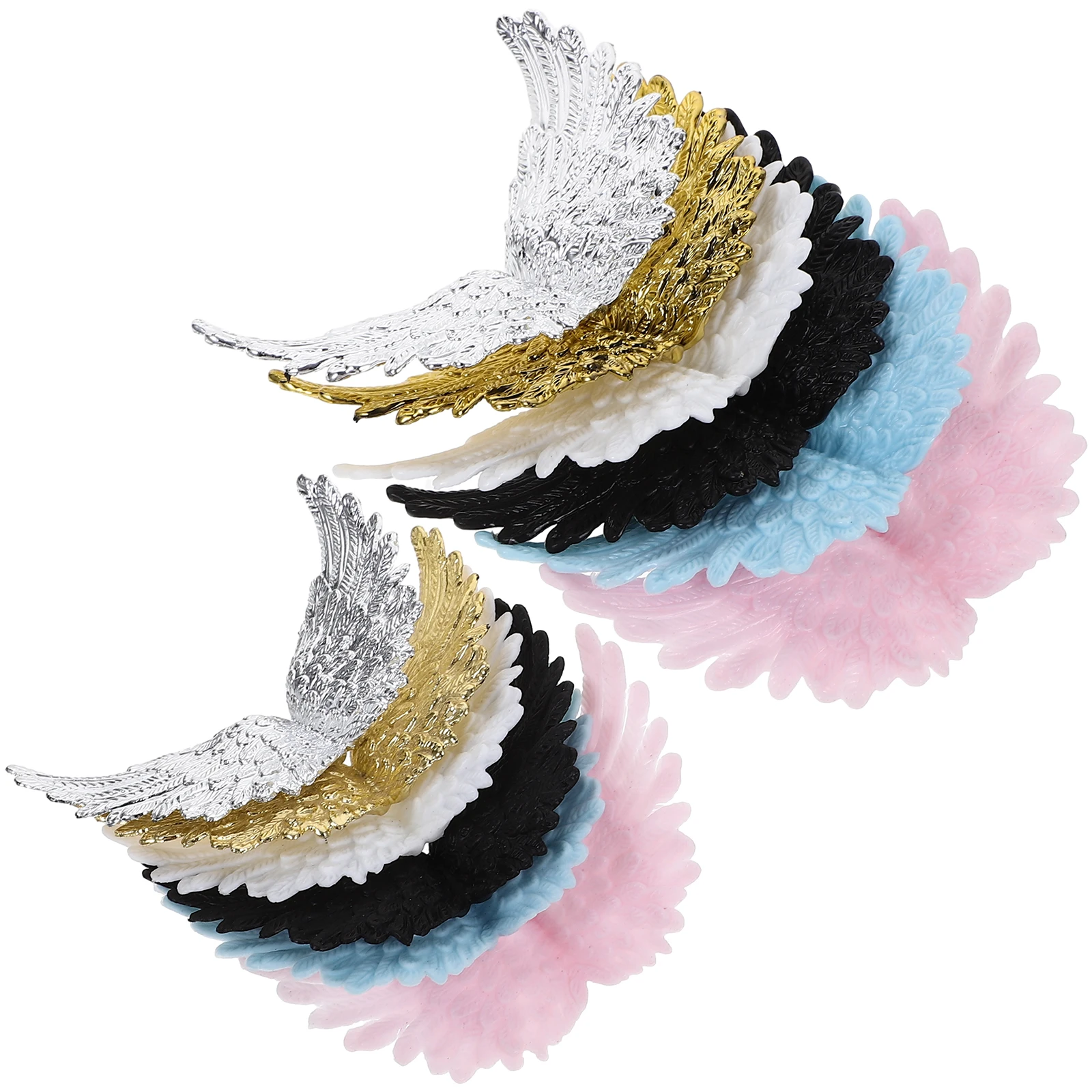 

30 Pcs Cake Decorative Wings Fairy Decorations Christmas Plastic Fake Props Decorating Baby Shower
