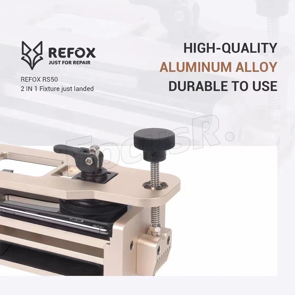 REFOX RS50 2 in 1 Mobile Phone Opener Clamp Fixture Holder for iPhone Samsung Flat Screen Back Cover Removal Pressure-holding