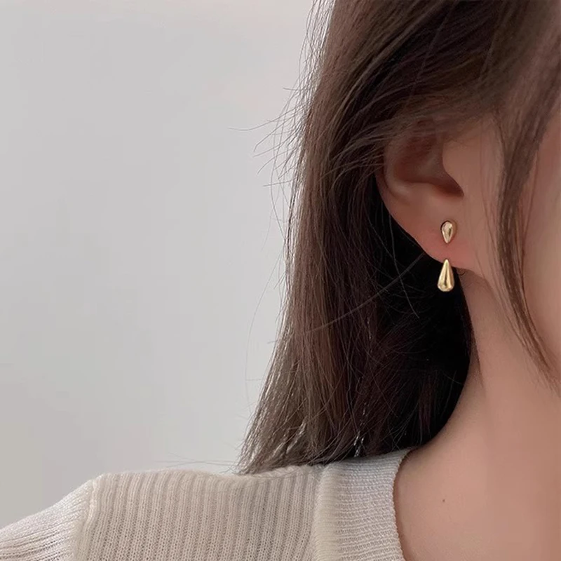 GANPUP Niedliche Kleine Schleifenförmige Zirkonia-Creolen für Damen, Modischer Neuer Ohrpiercing-Schmuck, Geschenk für Damen, Party, Alltag. – Detail 2