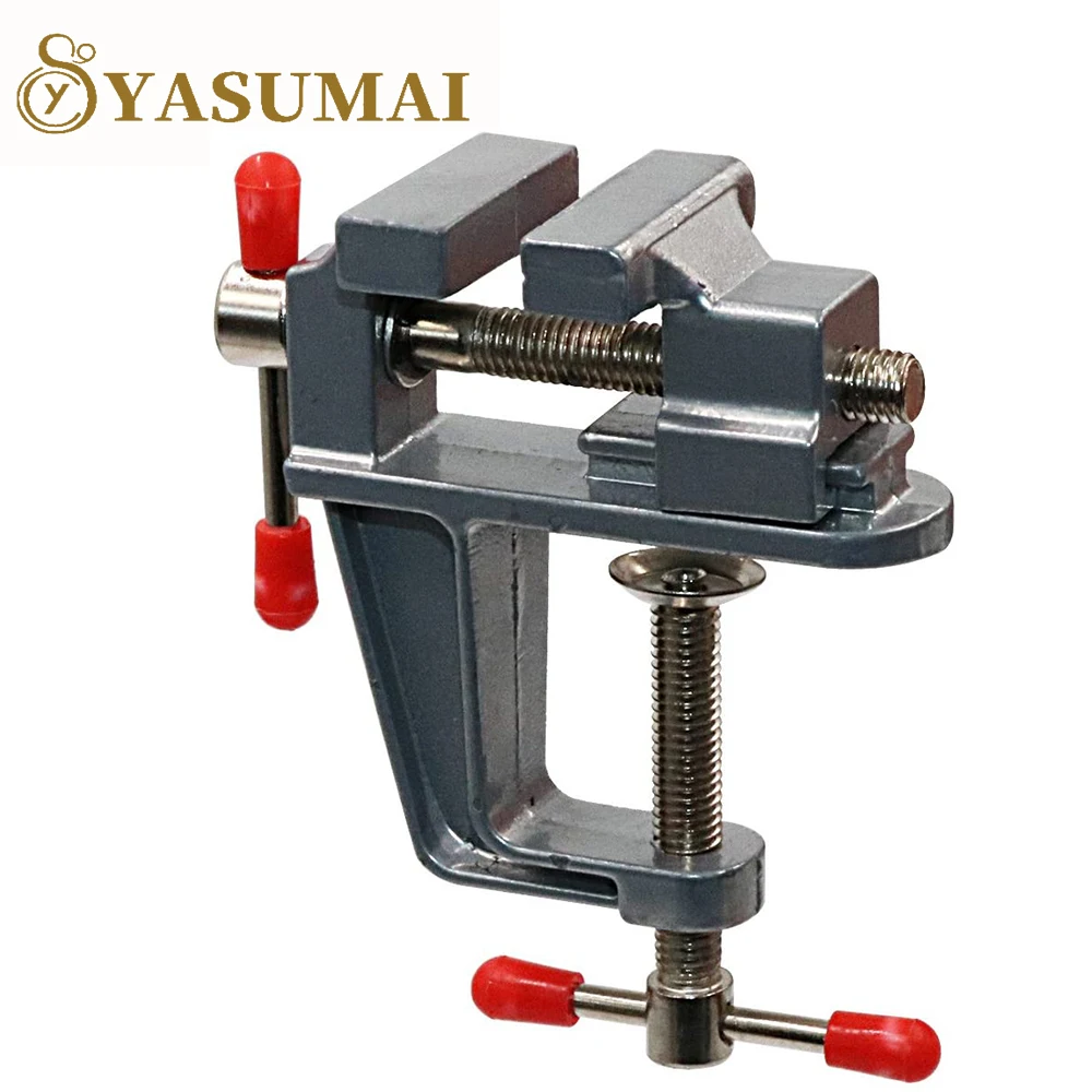 Yasumai Mini Jeweler Table Clamp Small Hobby Bench Vice Work Bench Clamp Hobby Vise Clamp Small Table Clamp Mini Bench Vice