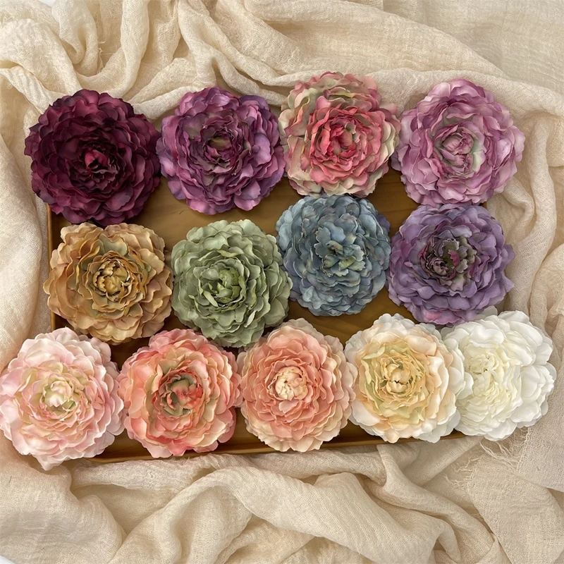 Fabric Peony Flower Alligator For Women Girls Rurality Hair Accessories Hair Clip Creativity Sweet  Fashion Hair Clamps Decorate