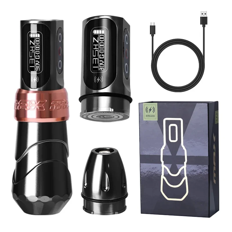 Yilong Max Tattoo Machine Cartridge Pen 2400Mah Batterijen Coreless Motor Lithium Batterij Pen Machine Voor Tattoo Artiesten Body Kit