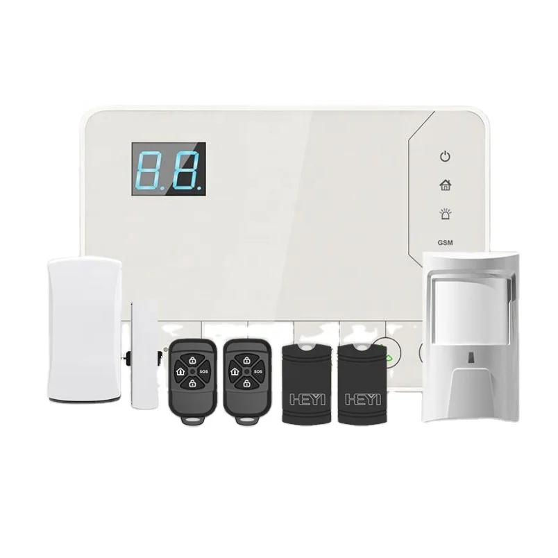 HOME Security Alarm System 99+8 Zone Auto Dial GSM SMS Home Burglar Security Wireless GSM Alarm System Detector Sensor Kit