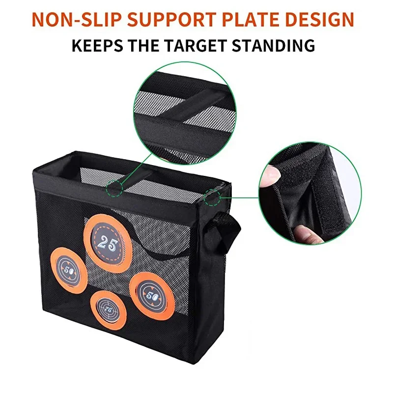 Borsa a rete portatile per la pratica di tiro al bersaglio compatibile con le freccette Nerf per bambini 6 + Nerf N-Strike Elite Series Blaster