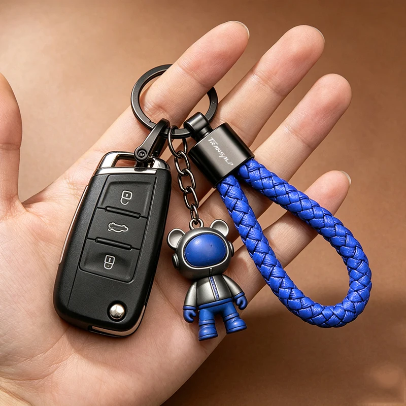 Braided Rope Keyring Metal Anti-lost Keychain Accessories For Honda HORNET TRANSALP XL750 XL650 XL 750 700 650V TRANSALP650/600