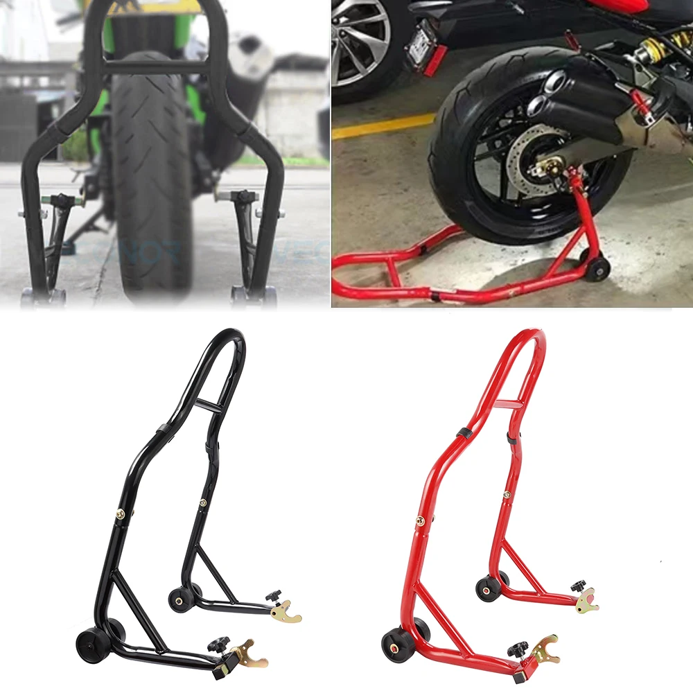 Motorcycle Rear Wheel Support Stand Wheel Stand Black Auto Wheel Support Frame Tire Repairing Tool For Harley Suzuki Universal