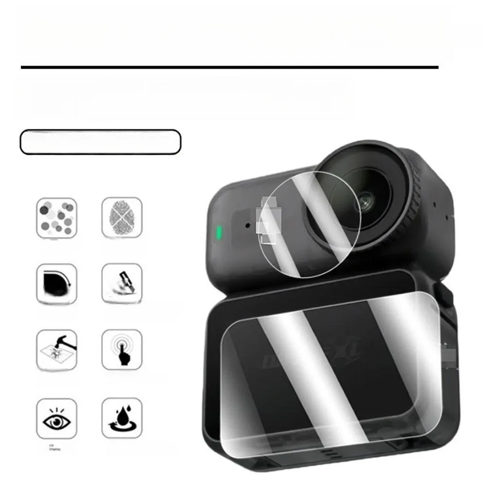 واقي شاشة DJI Osmo Nano من الزجاج المقسى فائق الوضوح، طبقة عدسة الكاميرا، مضاد للخدش، عبوة ملحقات عالية المتانة #5