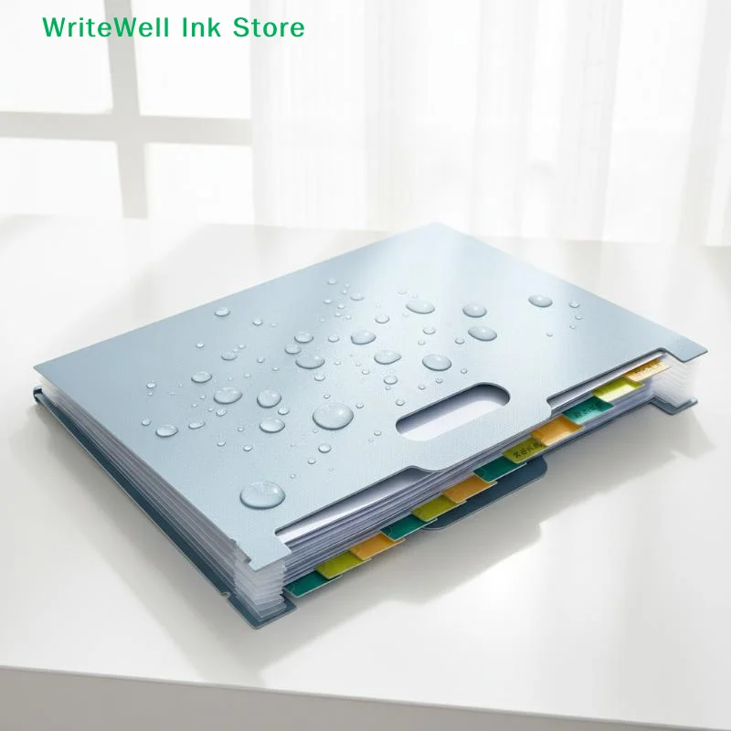 

[FOA]13 Pockets A4/Letter Size Accordion File Organizer Expanding File Folder With Lable Pocket Upright Open Top Paper Document