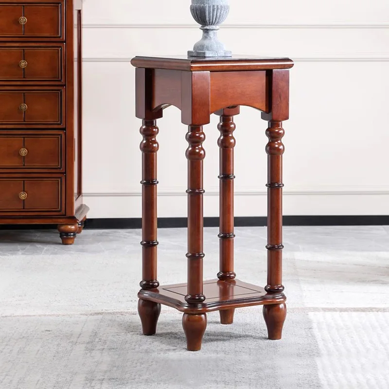 

Mahogany American flower stand All solid wood decorative frame Simple flower pot frame Balcony shelf Flower table