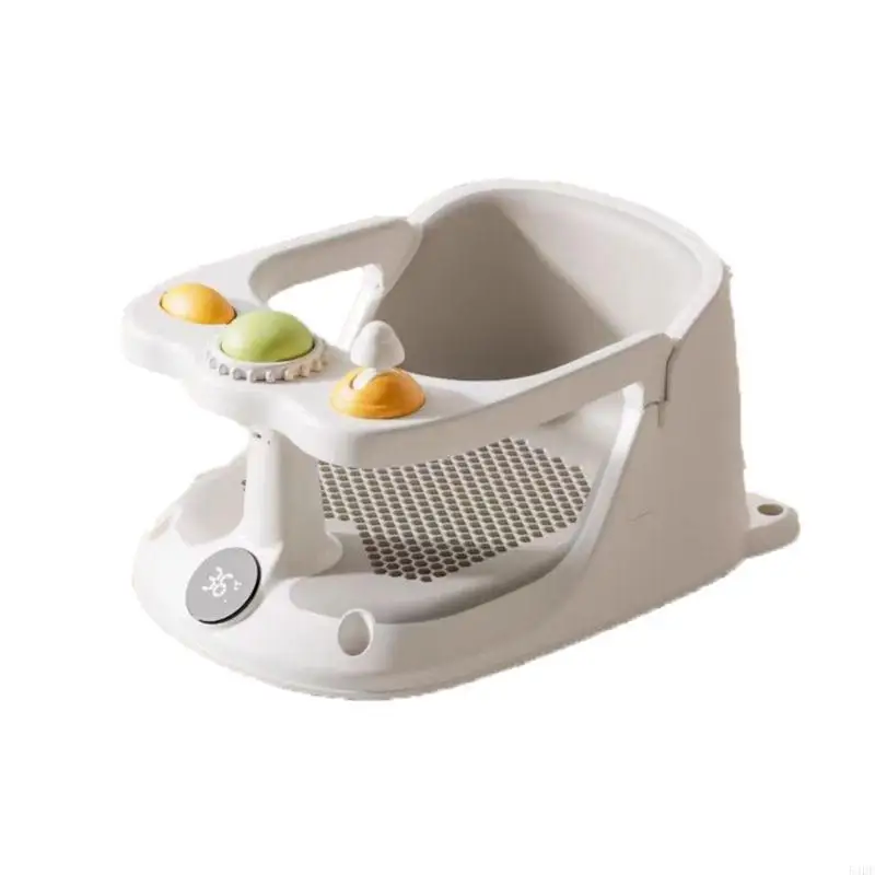 

54DF Infant Bathtub Baby Bath Temperature Display Provides Backrest Support