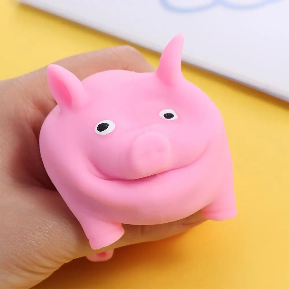 Jokes for Children Cute Dog Fidget Vent Toy Pink Pig Pig Squeeze Toy Antistress Squeeze Pig Stress Relief Pig Stretch Pig