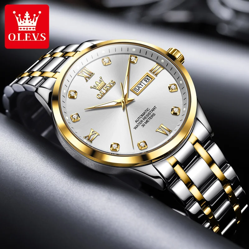 

OLEVS 9946 Classic Automatic Mechanical Men's Watch Date Waterproof Luminous Watch