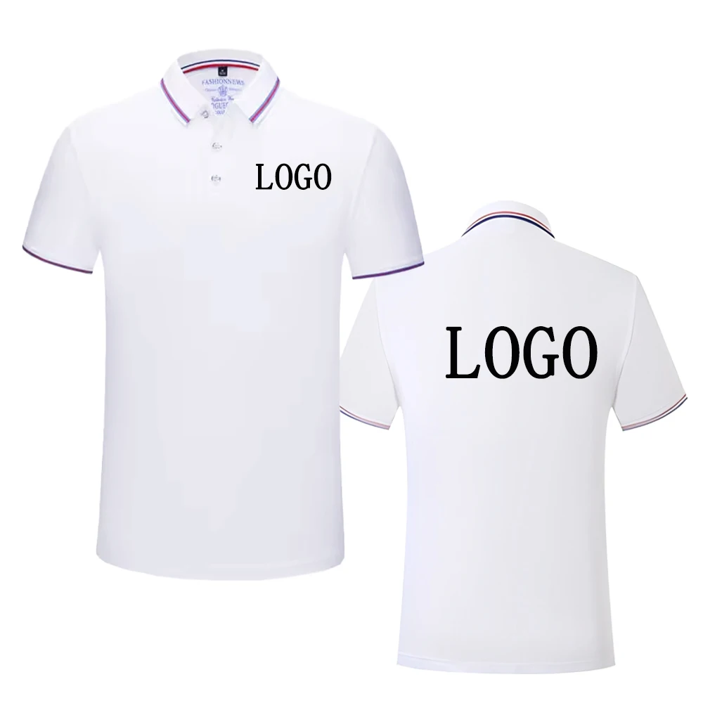 Summer Men And Women Polo Shirts Custom Logo Embroidery Print Polyester Clothing Personal Group Company Design Tops DIY Workwear