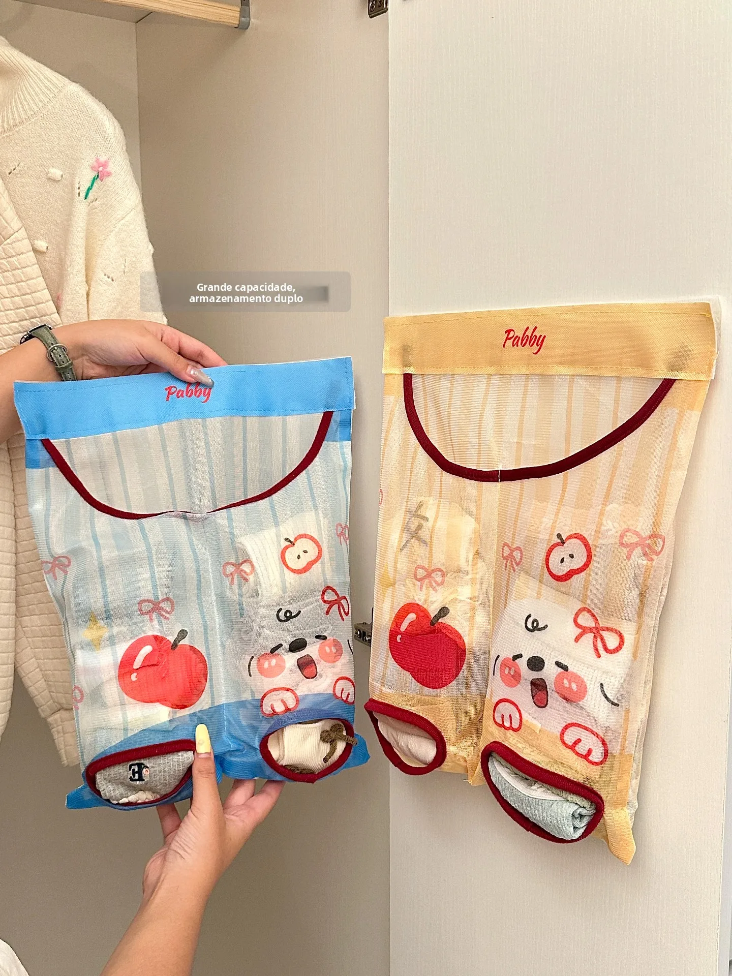 magic-stick-cloth-art-storage-bag-wall-hanging-underwear-socks-organizer-for-bedroom-dormitory-home-use-fairy's-shop-sn0548