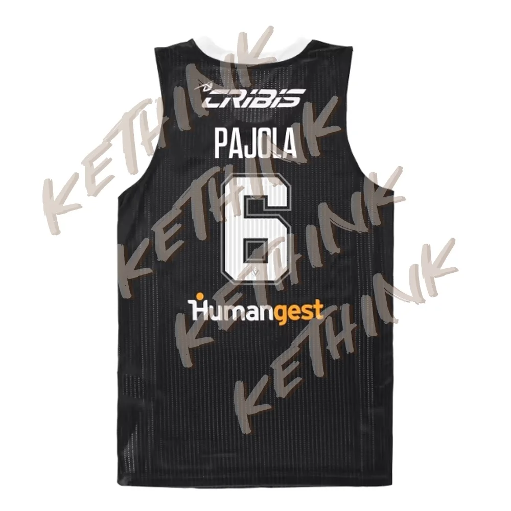 

NEW ARRIVING 24/25 VIRTUS BOLOGNA BLACK LEAGUE Home Basketball Jerseys 3D Printed Adults/Kids LBA Breathable T-Shirt playoffs