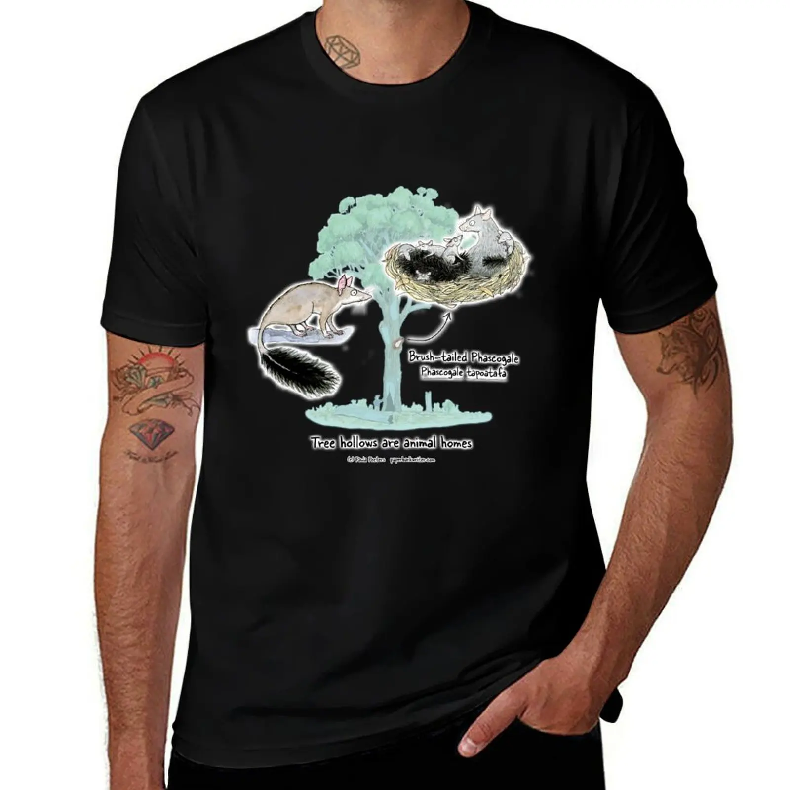 

Brush-tailed Phascogale: Tree hollows are animal homes T-Shirt Big Size Crew Neck T-Shirt