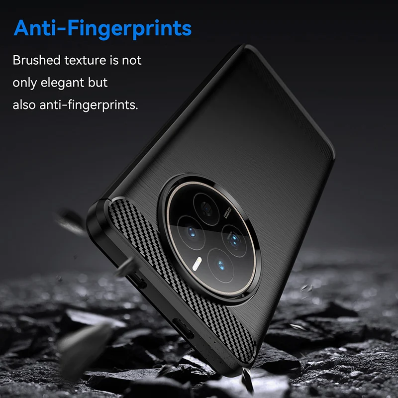 Thick Armor Shockproof Case For Huawei Mate 20 20X Mate 30 Mate 40 MATE 50 Mate 60 Pro Carbon Fiber Silicone Soft Cover